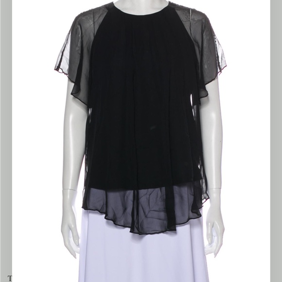 COPY - Thomas Wylde black silk top Small - Picture 1 of 3